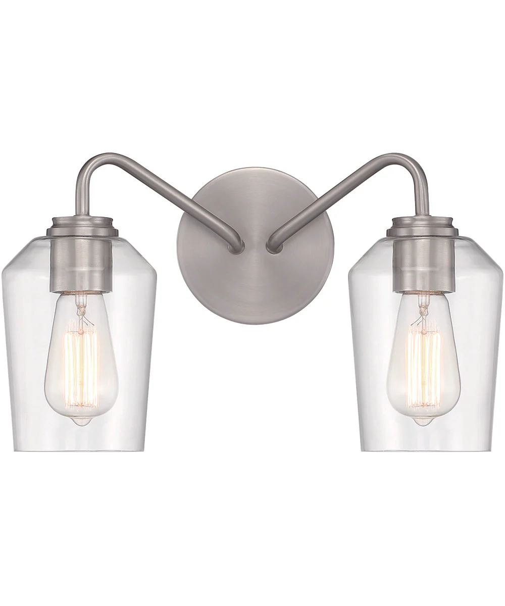 Shayna 2-Light Vanity Brushed Polished Nickel - Image 4