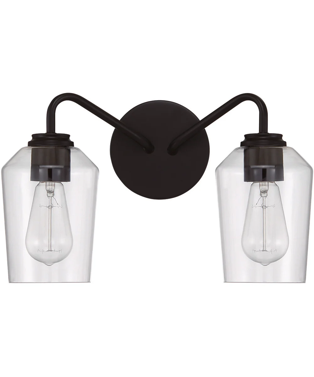 Shayna 2-Light Vanity Flat Black - Image 3