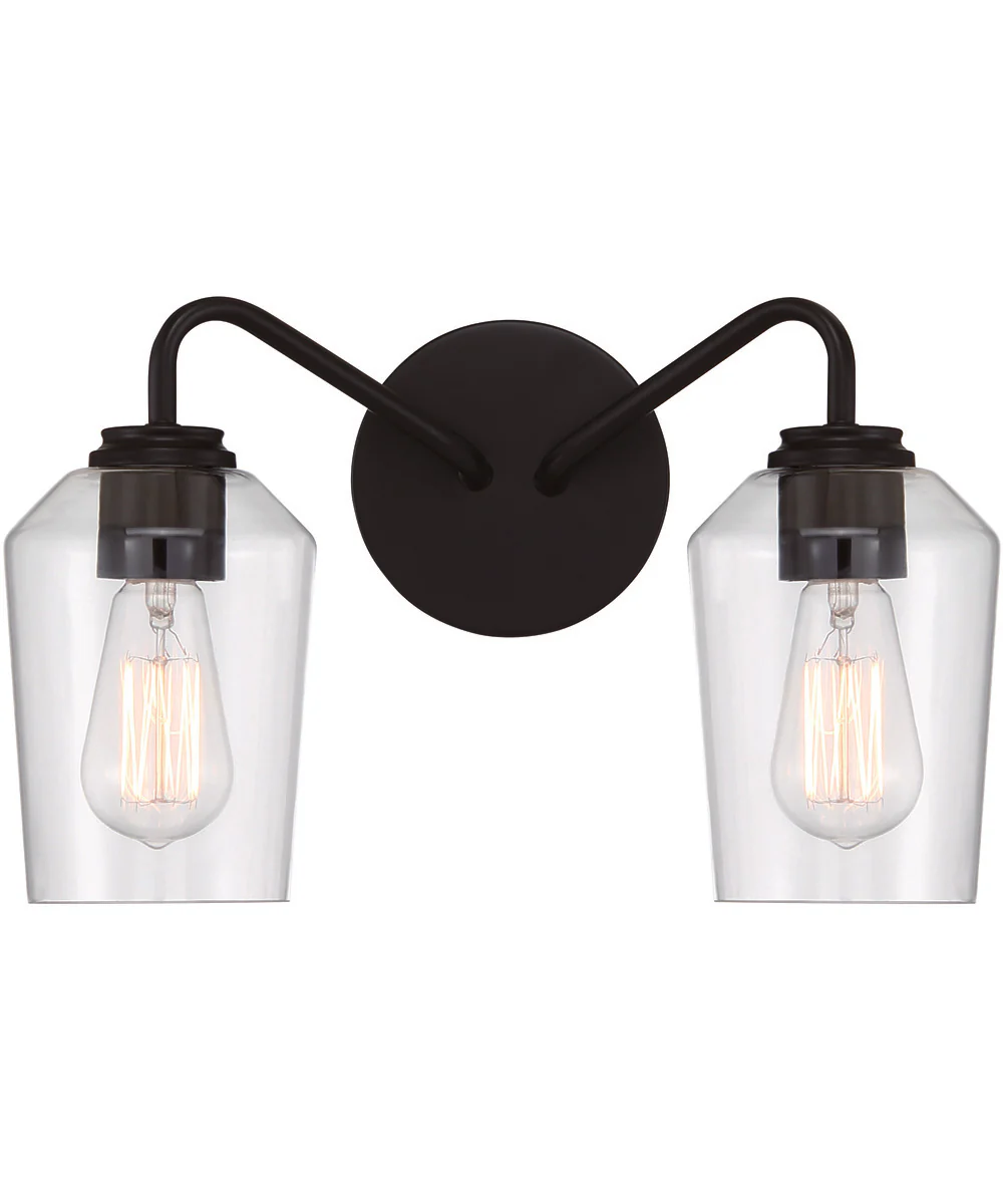 Shayna 2-Light Vanity Flat Black - Image 4