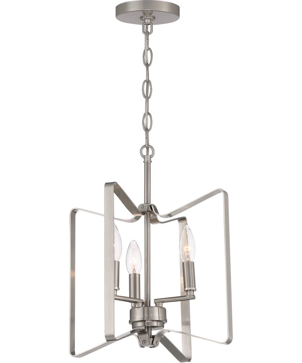 Shayna 3-Light Convertible Semi Flush Brushed Polished Nickel - Image 2