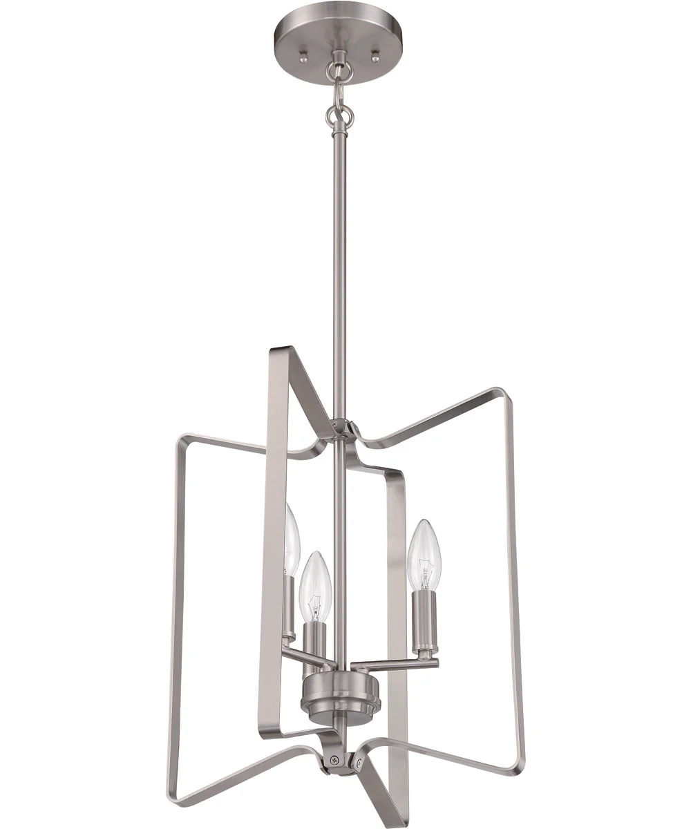 Shayna 3-Light Foyer Brushed Polished Nickel - Image 3