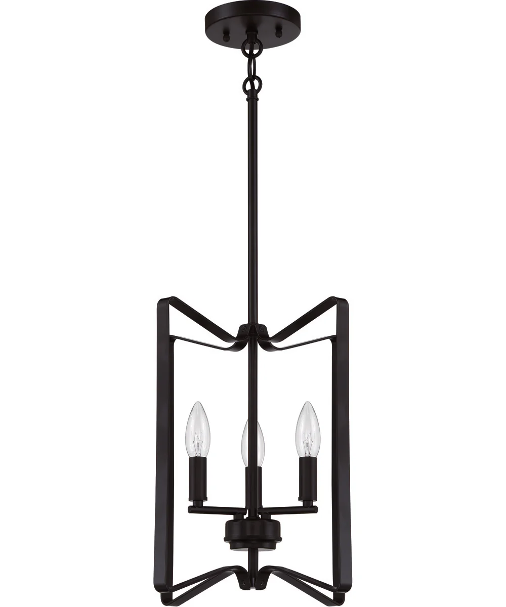 Shayna 3-Light Foyer Flat Black - Image 4