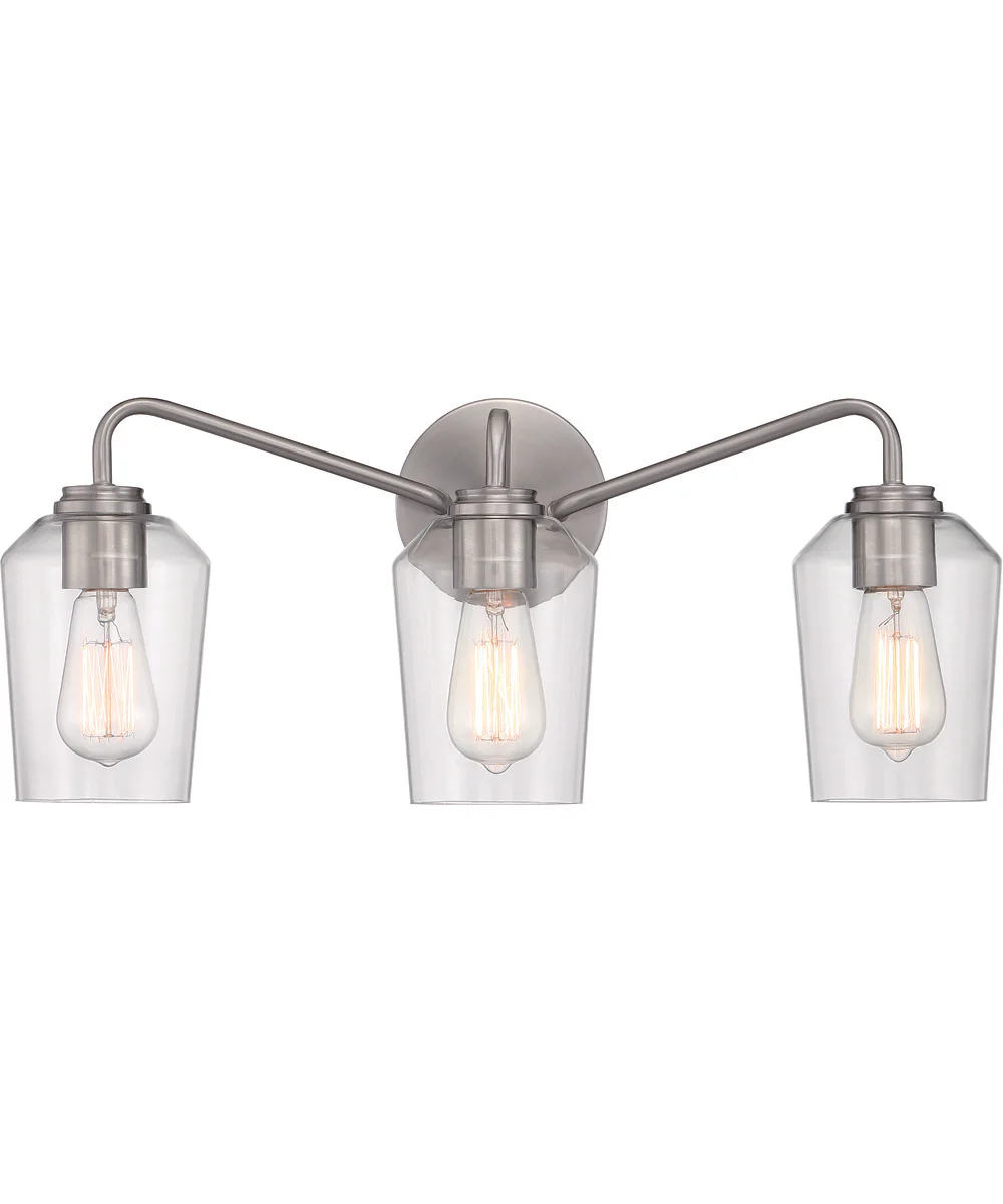 Shayna 3-Light Vanity Brushed Polished Nickel - Image 4