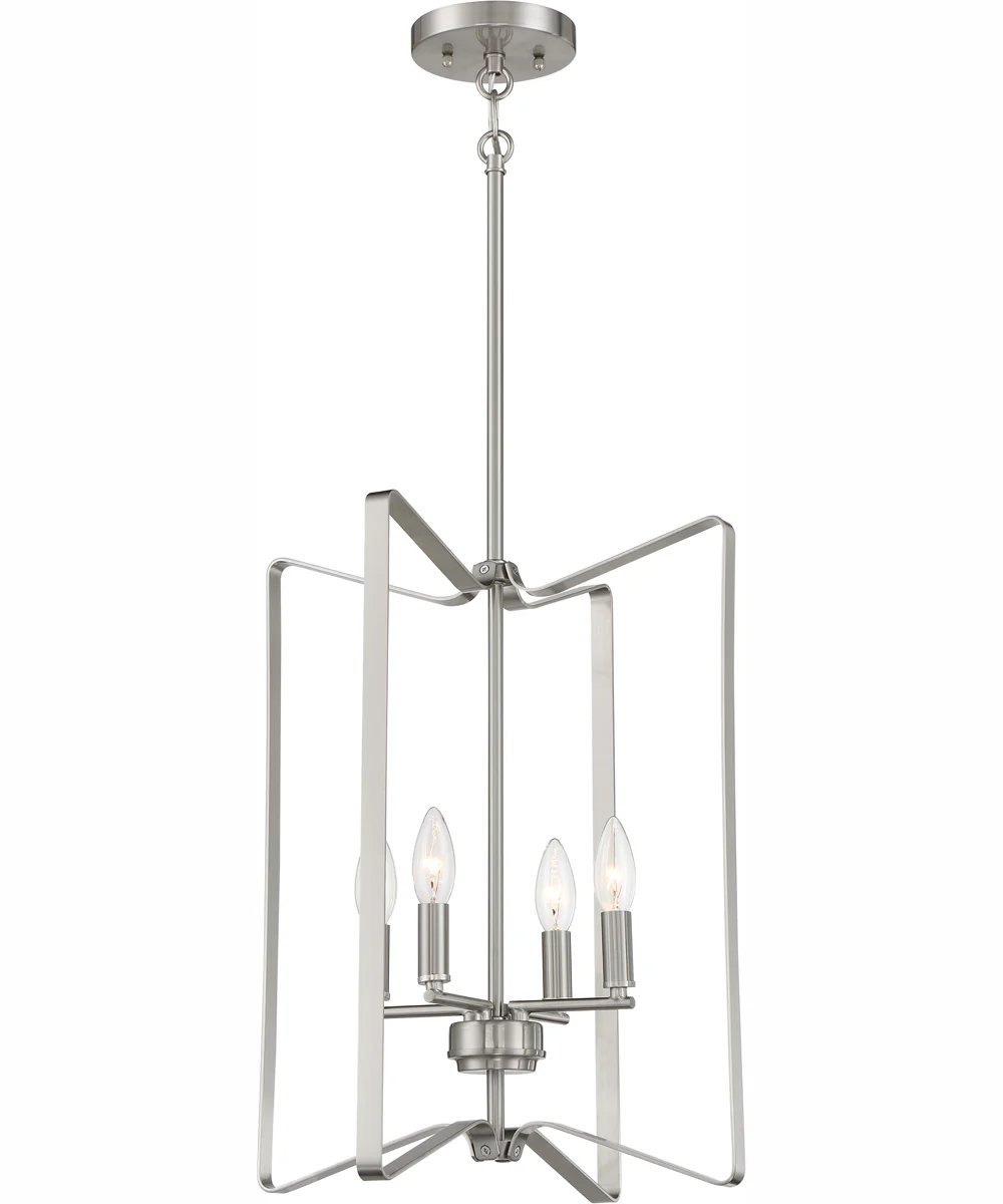 Shayna 4-Light Foyer Brushed Polished Nickel - Image 2