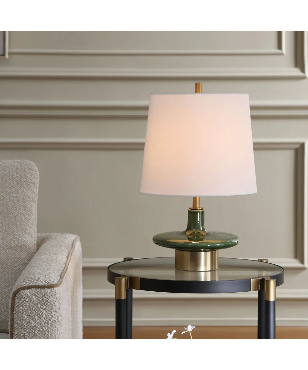 Sieler Glossy Green Table Lamp - Image 2