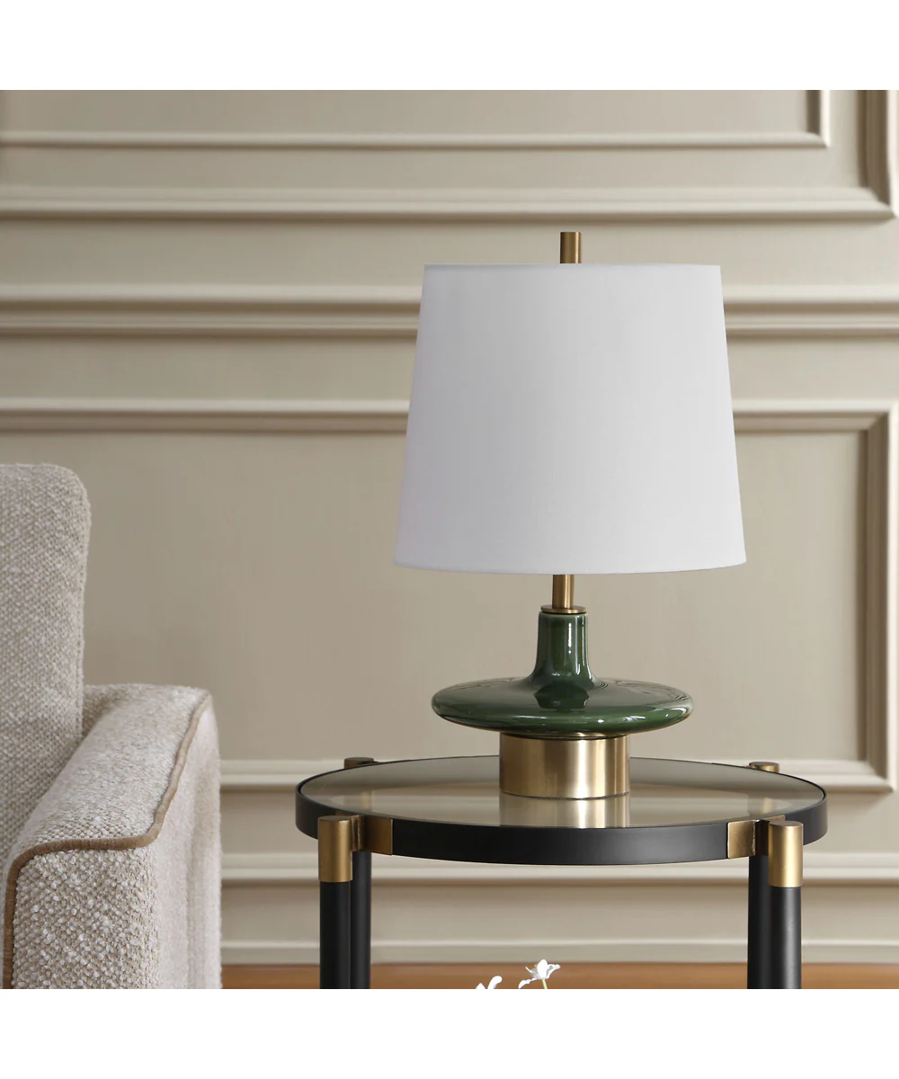 Sieler Glossy Green Table Lamp - Image 3
