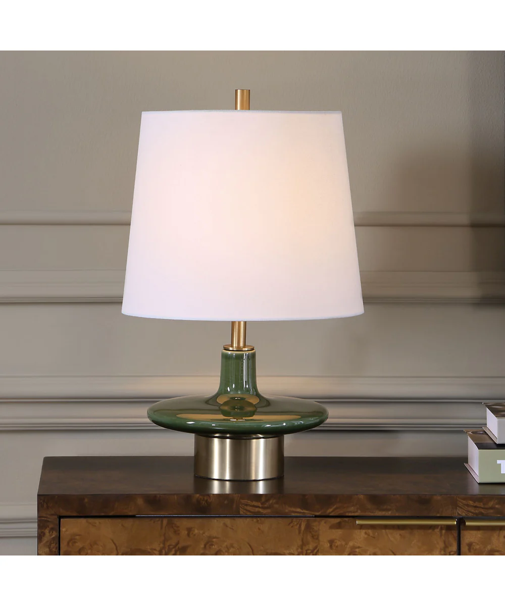 Sieler Glossy Green Table Lamp - Image 4