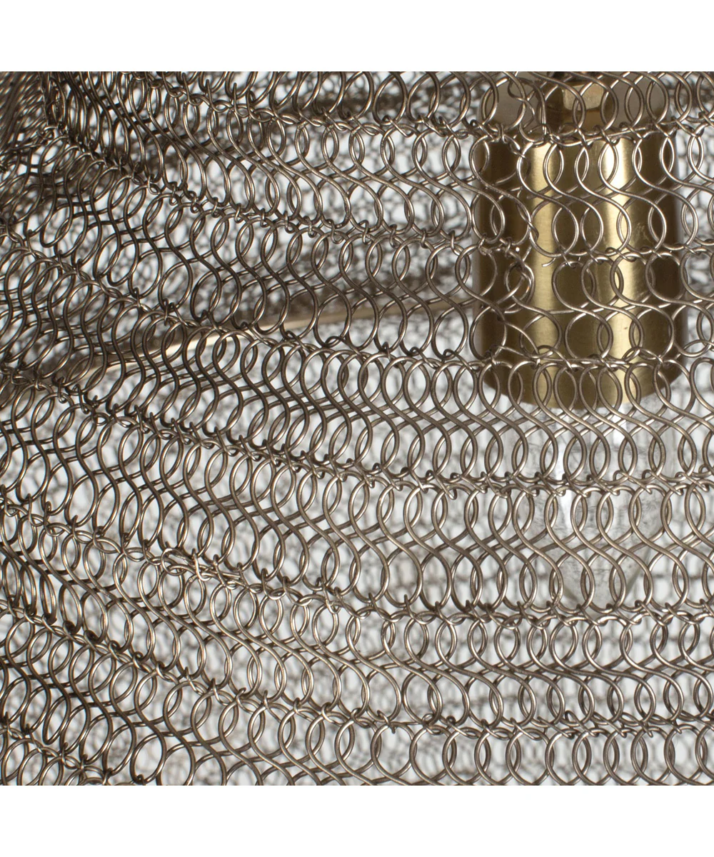 Sigh Woven Brass 1 Light Pendant - Image 3
