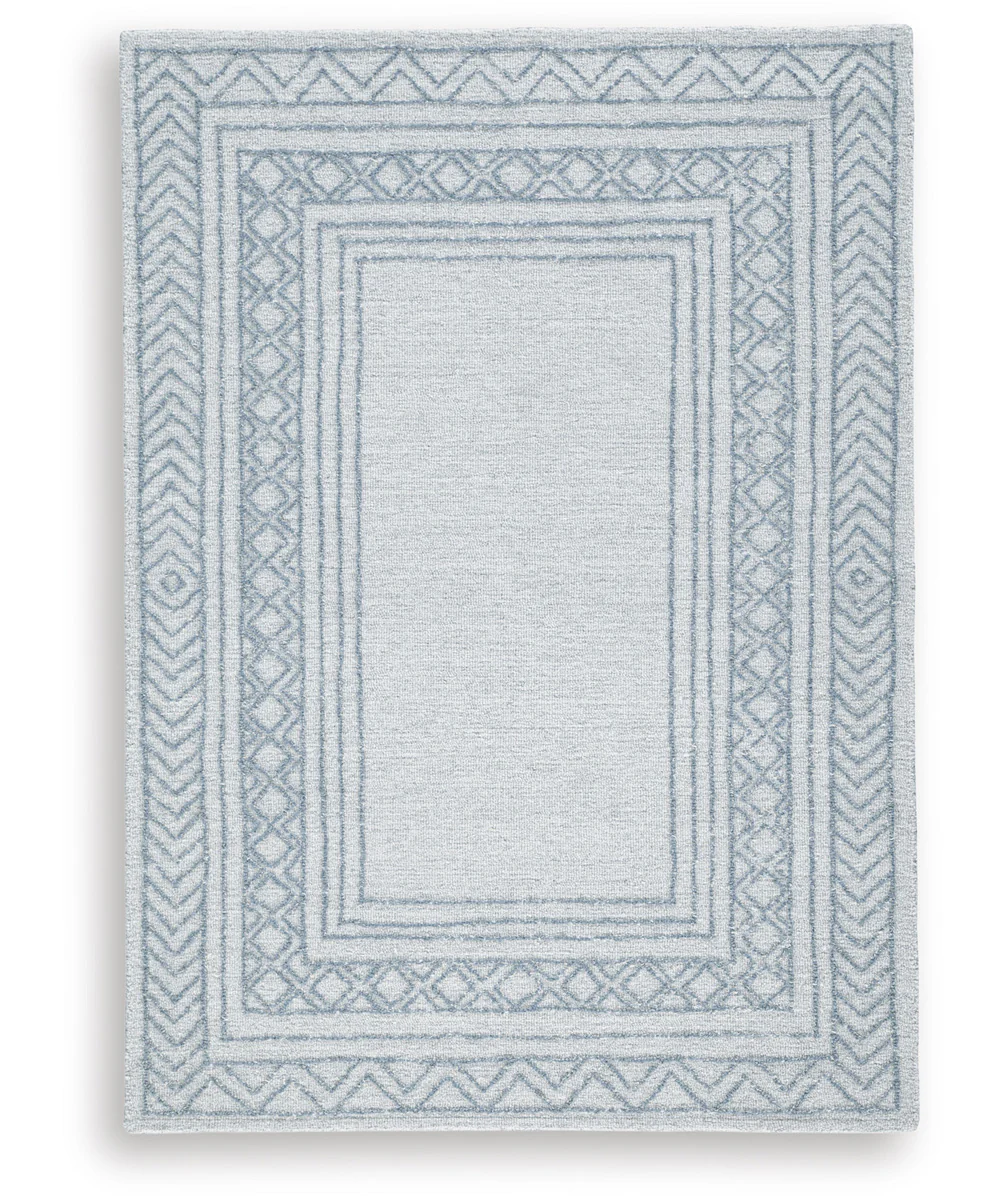 Azelhurst Medium Rug Blue/Ivory/Gray