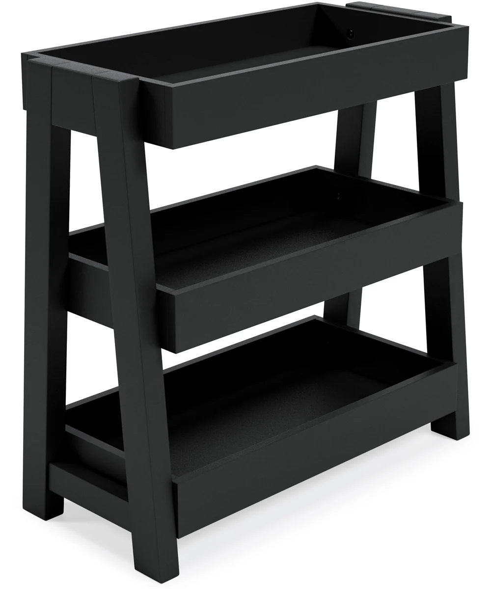 Blariden Shelf Accent Table Metallic Gray