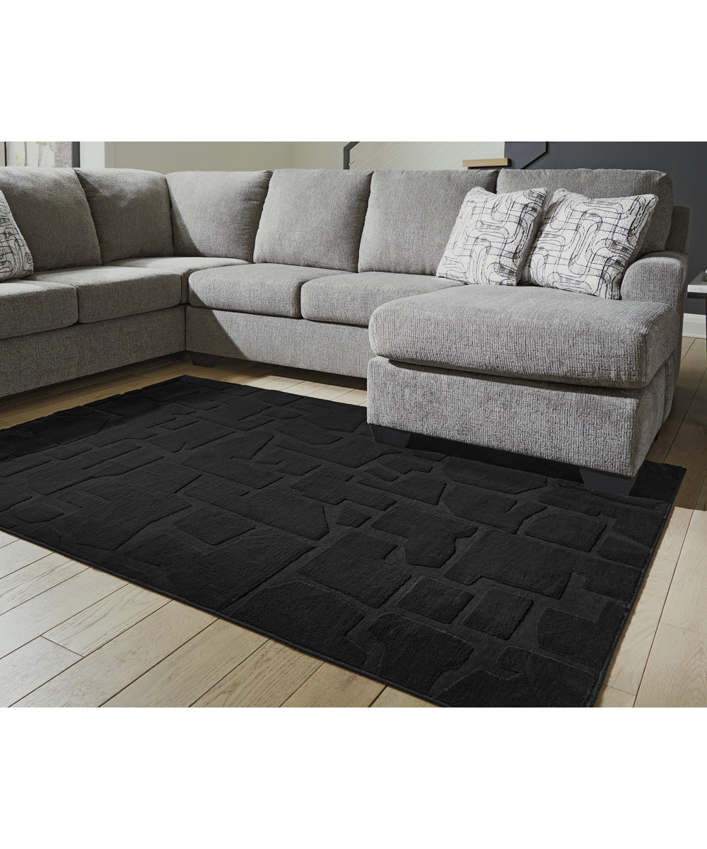 Gibbswell Washable Medium Rug Black - Image 2