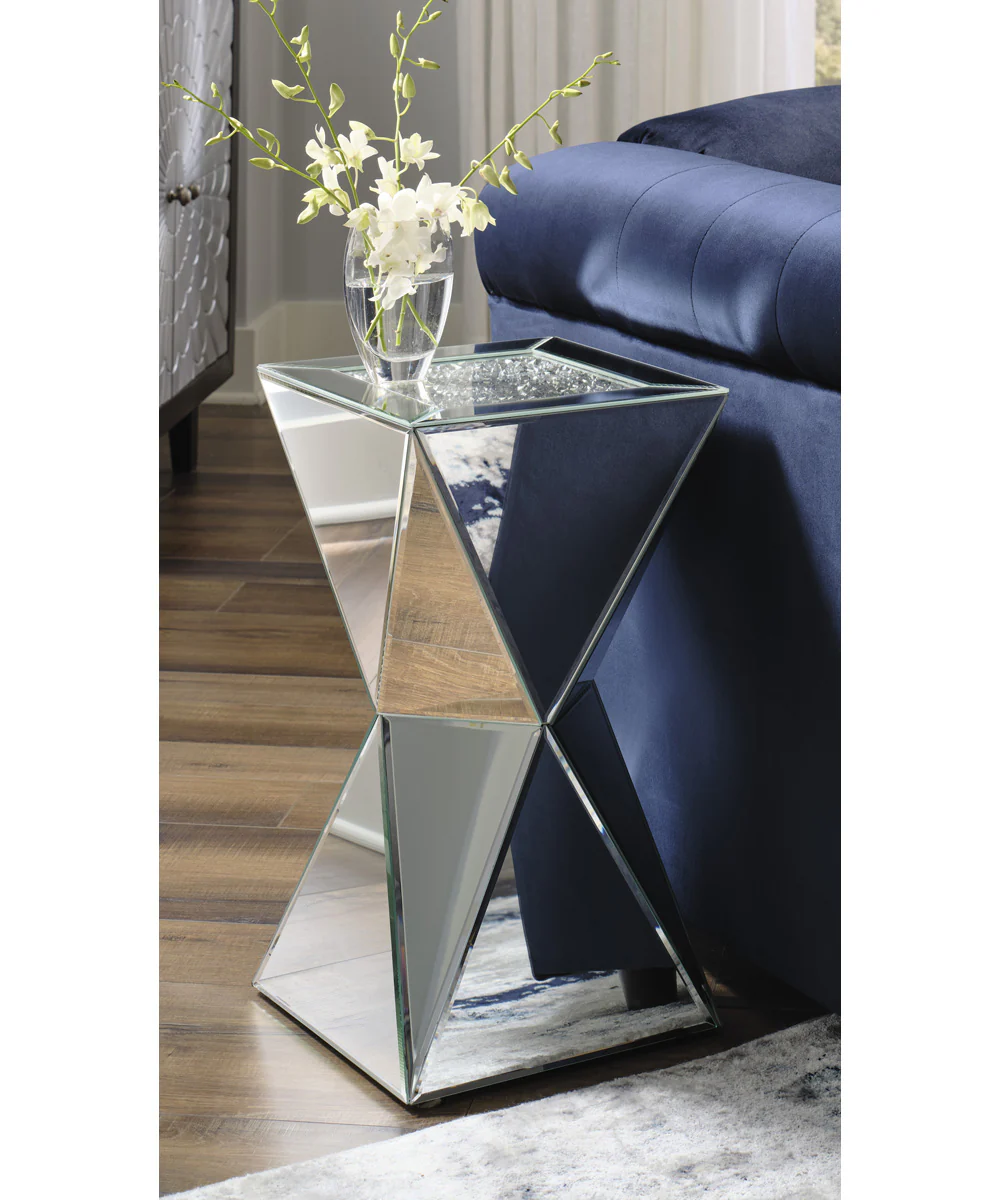 Gillrock Accent Table Mirror/Silver