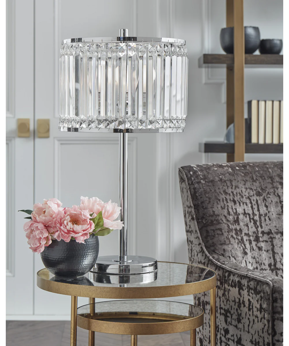 Gracella Metal Table Lamp (1/CN) Chrome
