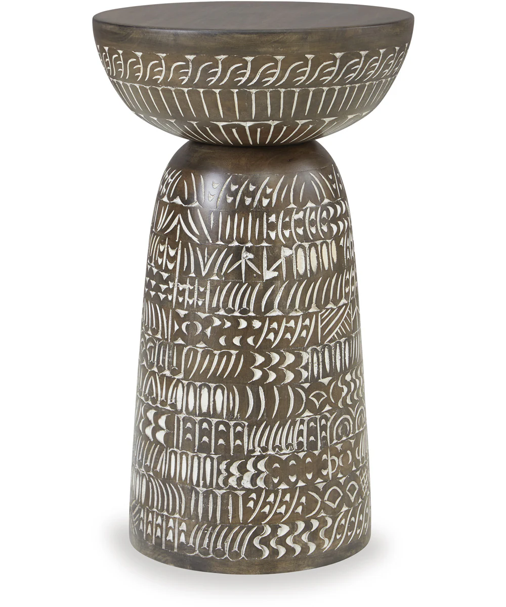 Hadcher Accent Table Cream/Brown