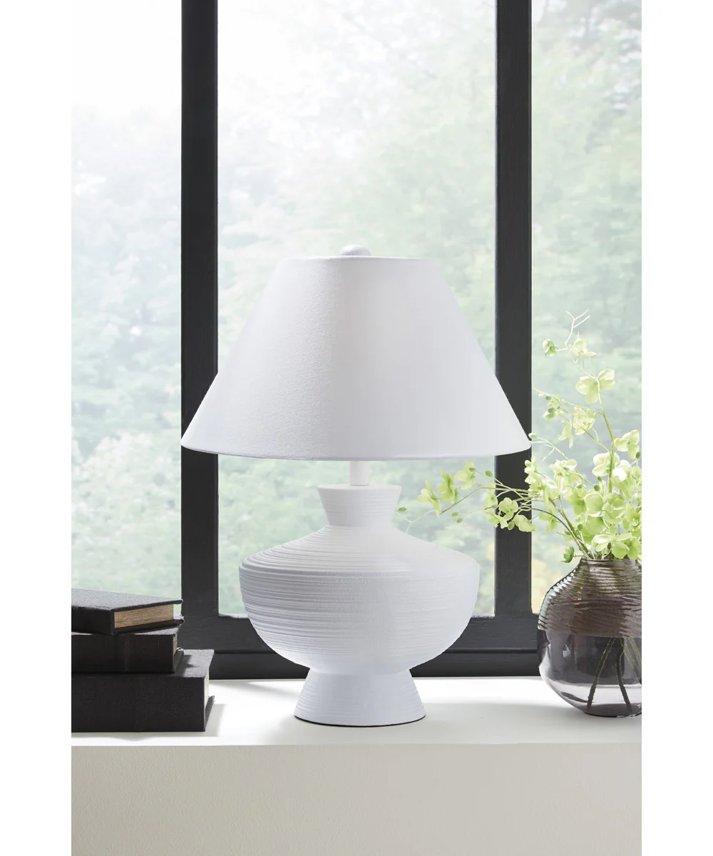Harelwood Poly Table Lamp White - Image 2