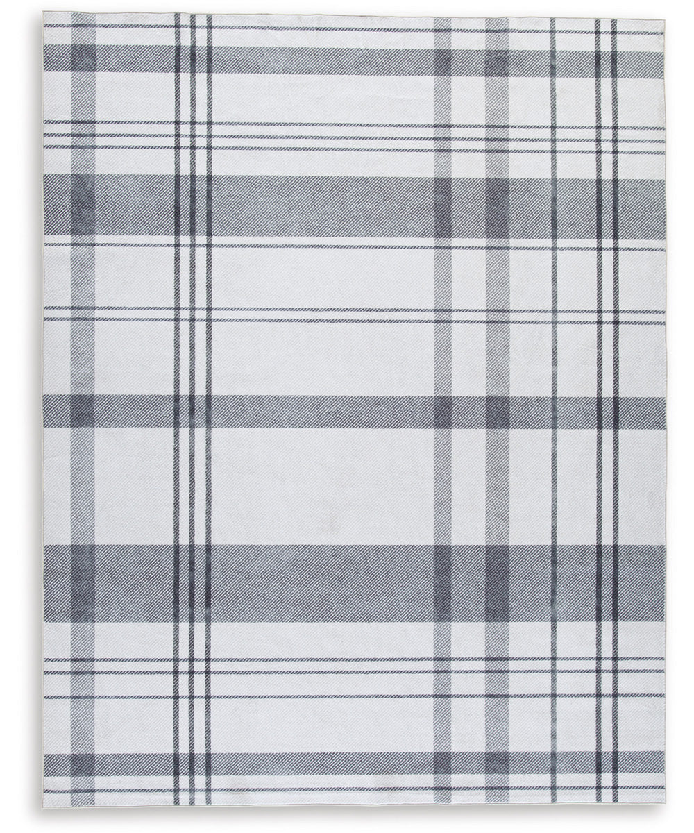 Kaidlow Washable Large Rug Gray/Cream