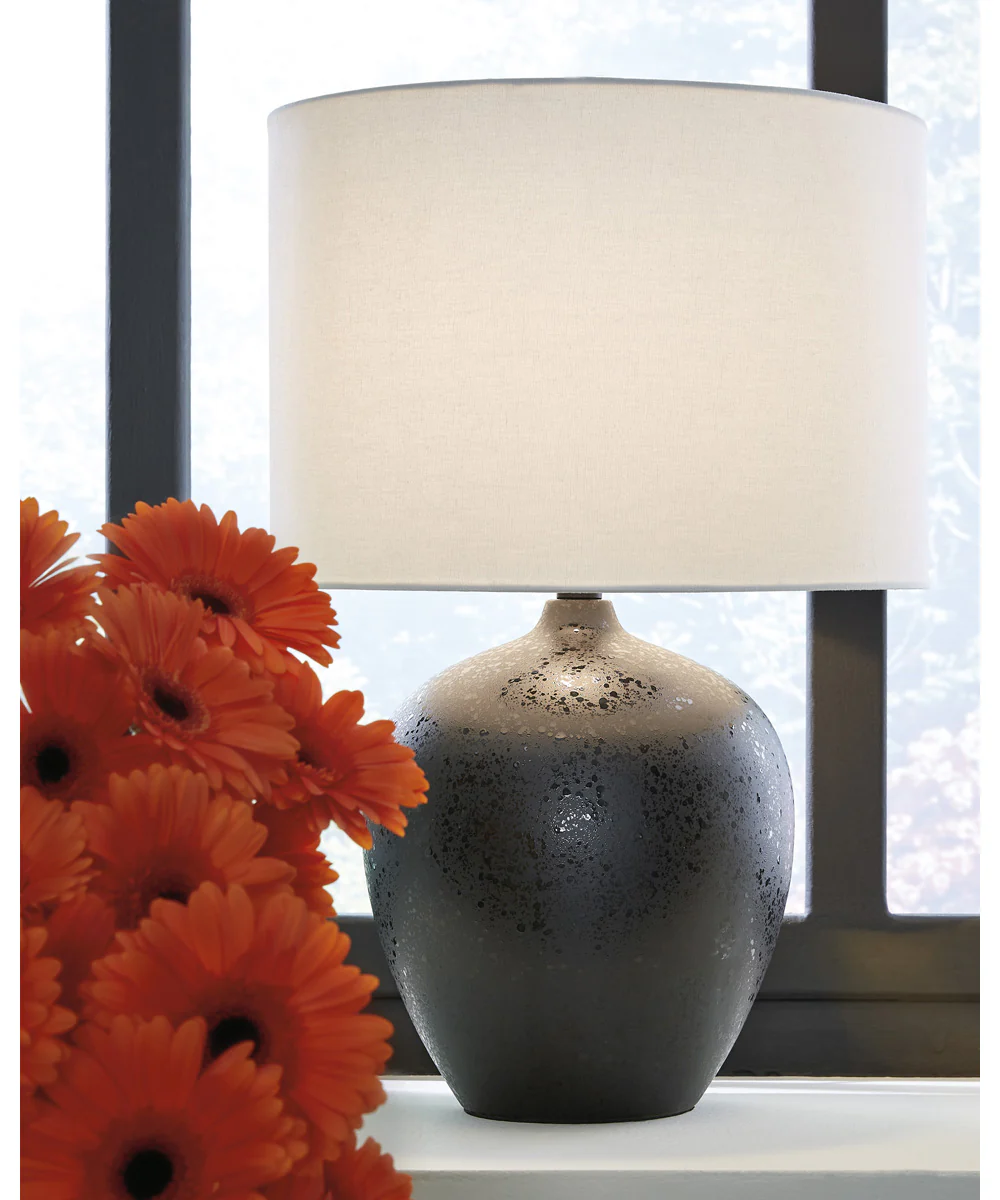 Ladstow Ceramic Table Lamp Black - Image 2