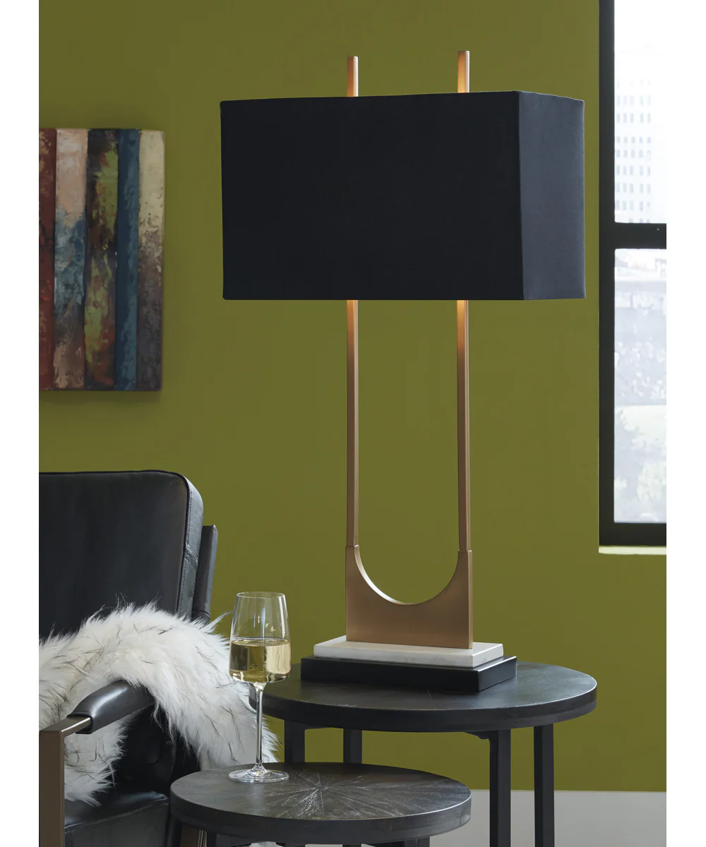 Malana Metal Table Lamp (1/CN) Brass