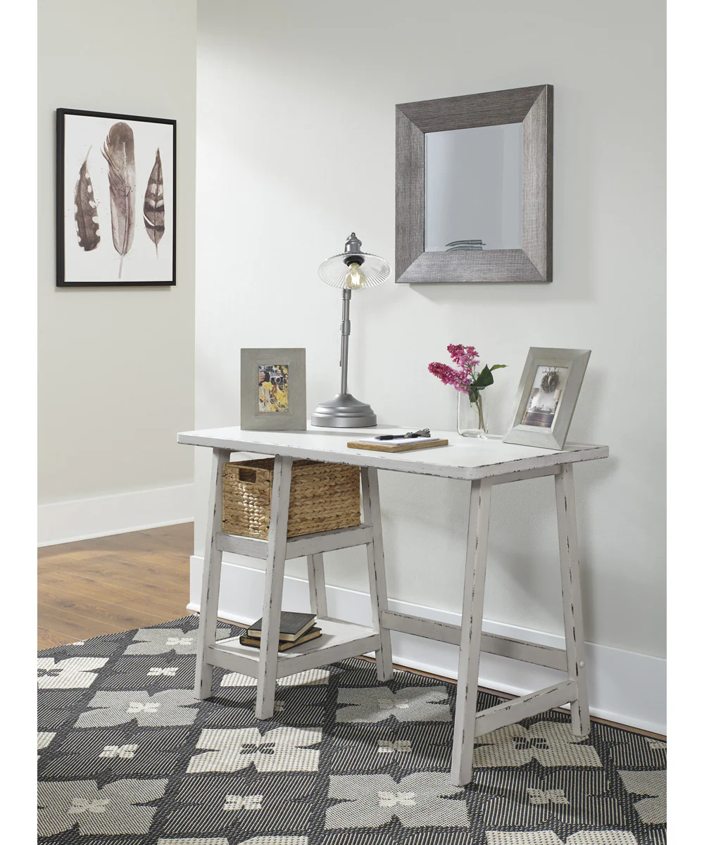 Mirimyn Home Office Small Desk Antique White