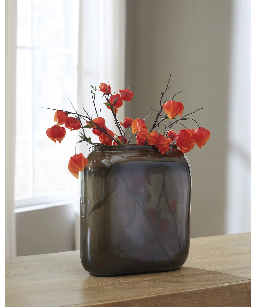 Sumner Vase Gray/Gold - Image 2