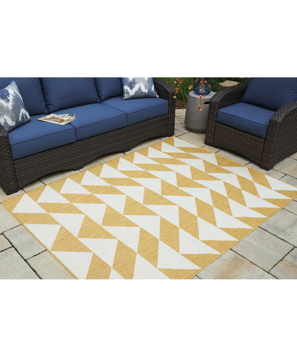 Thomley Medium Rug Ivory/Yellow - Image 2