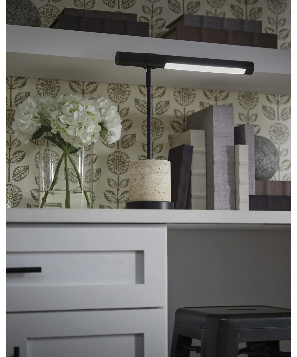 Vinmour Metal Desk Lamp Brown/Beige - Image 2