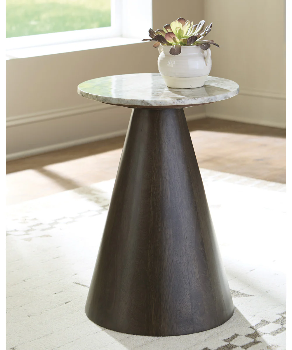 Waltnor Accent Table Gray/White/Brown - Image 2