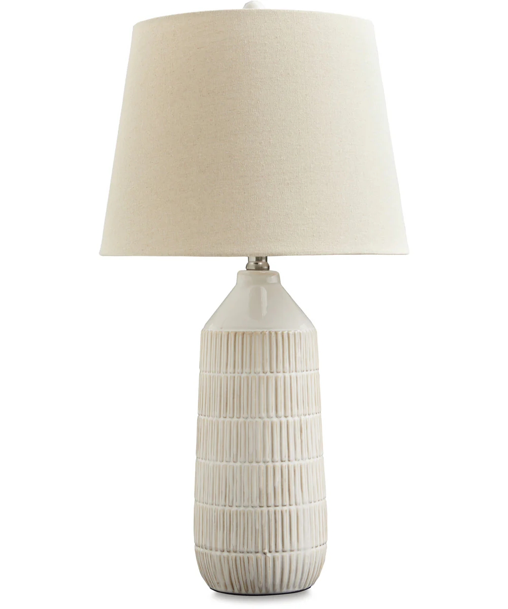 Willport Ceramic Table Lamp Set of 2 Off White