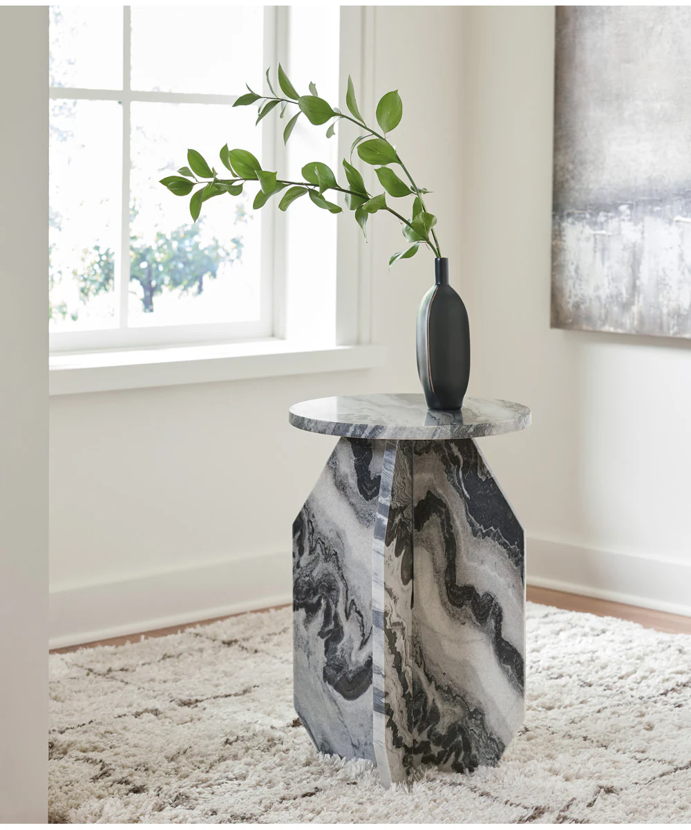 Wrenlane Accent Table Black/White/Taupe - Image 2
