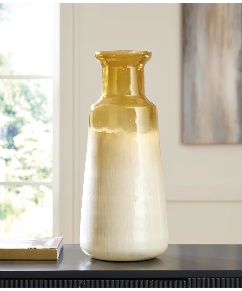 Wynburg Vase White/Amber - Image 2