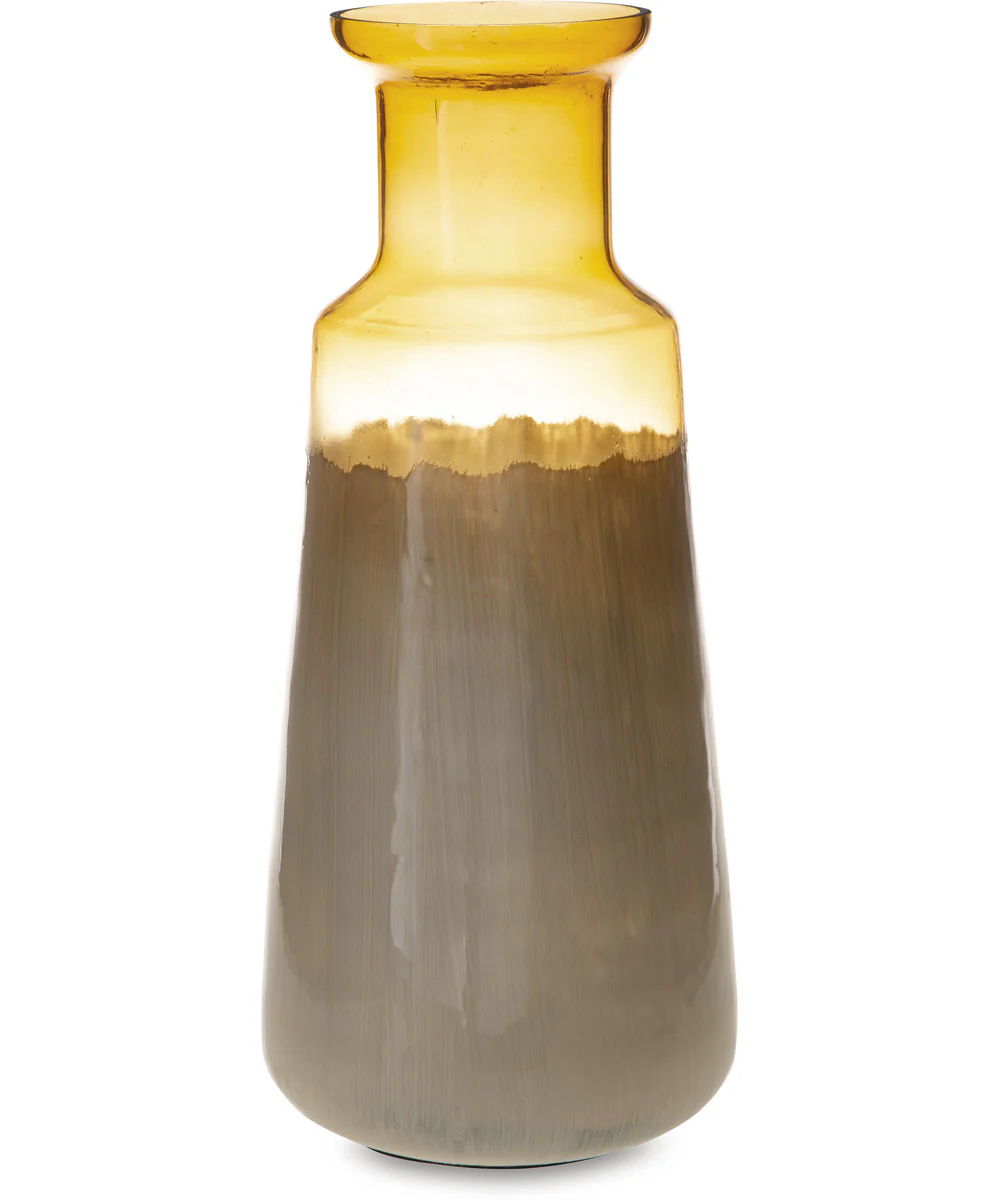 Wynburg Vase White/Amber