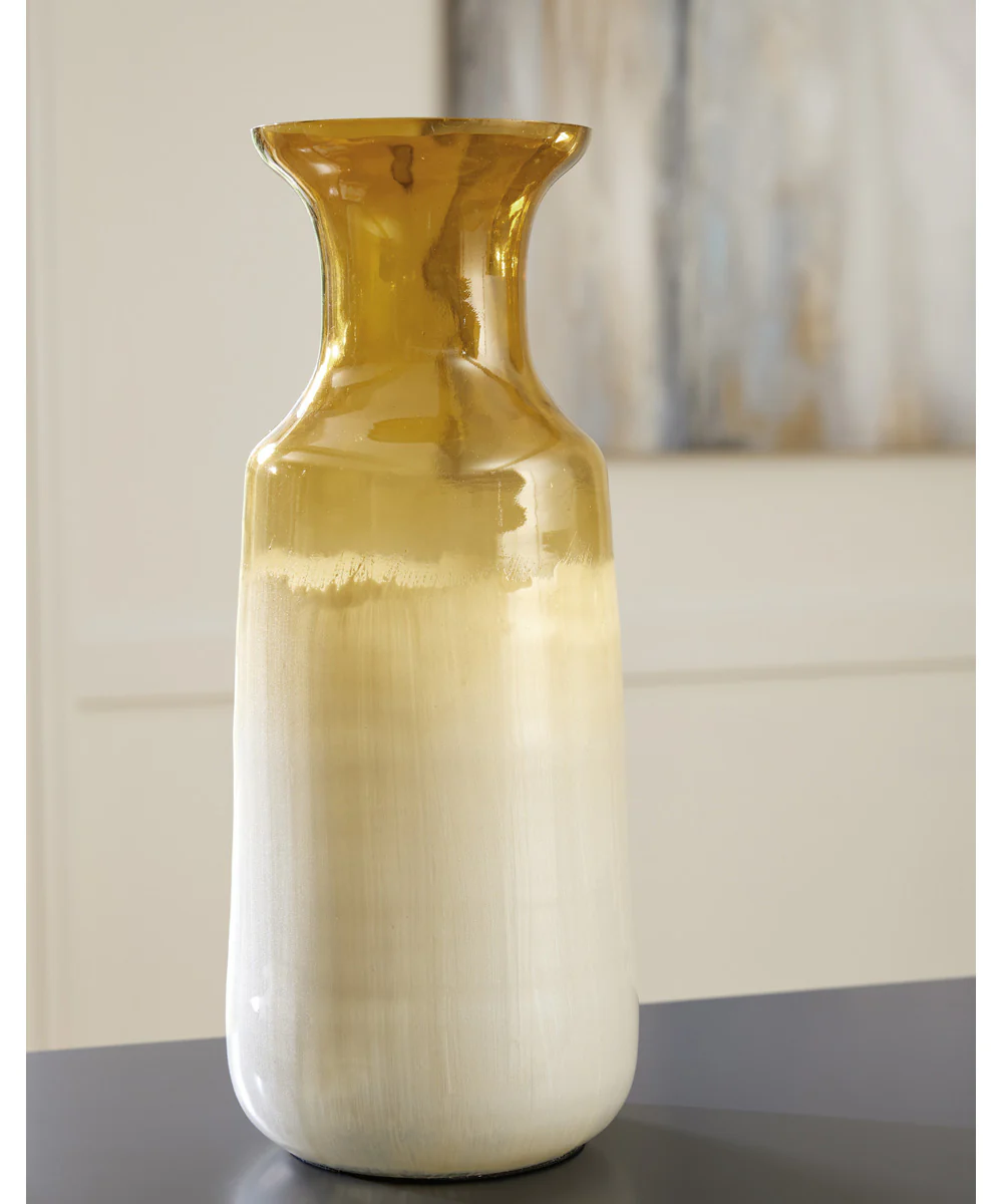 Wynburg Vase White/Amber - Image 2