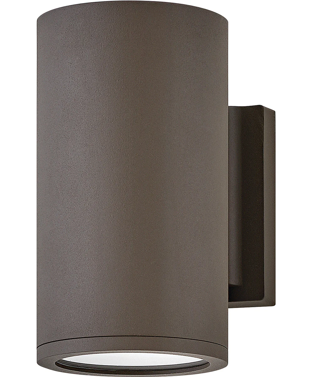 Silo Coastal Elements  1-Light LED Small Down Light Outdoor Wall Mount Lantern in Architectural Bronze