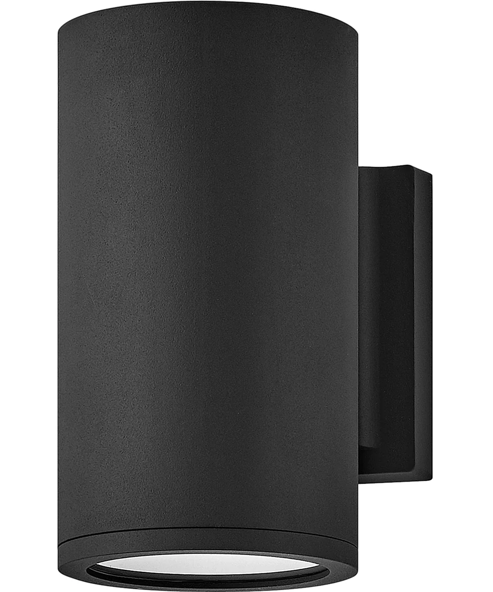 Silo Coastal Elements 1-Light LED Small Down Light Outdoor Wall Mount Lantern in Black