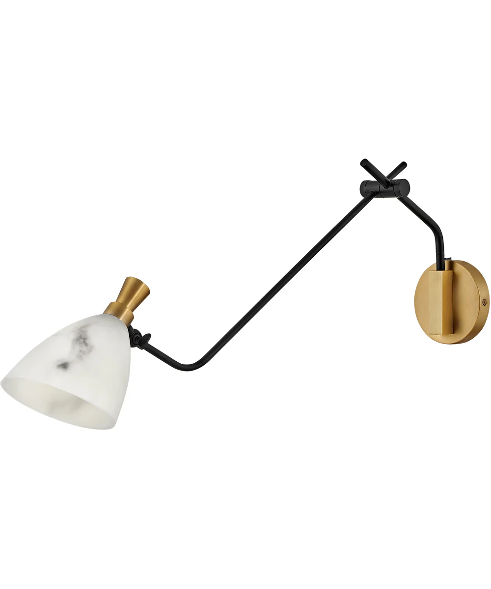 Sinclair 1-Light Single Light Sconce in Heritage Brass