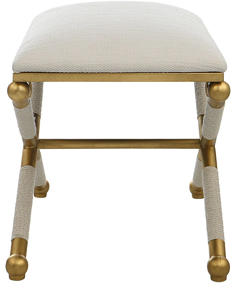 Socialite White Small Bench - Image 4
