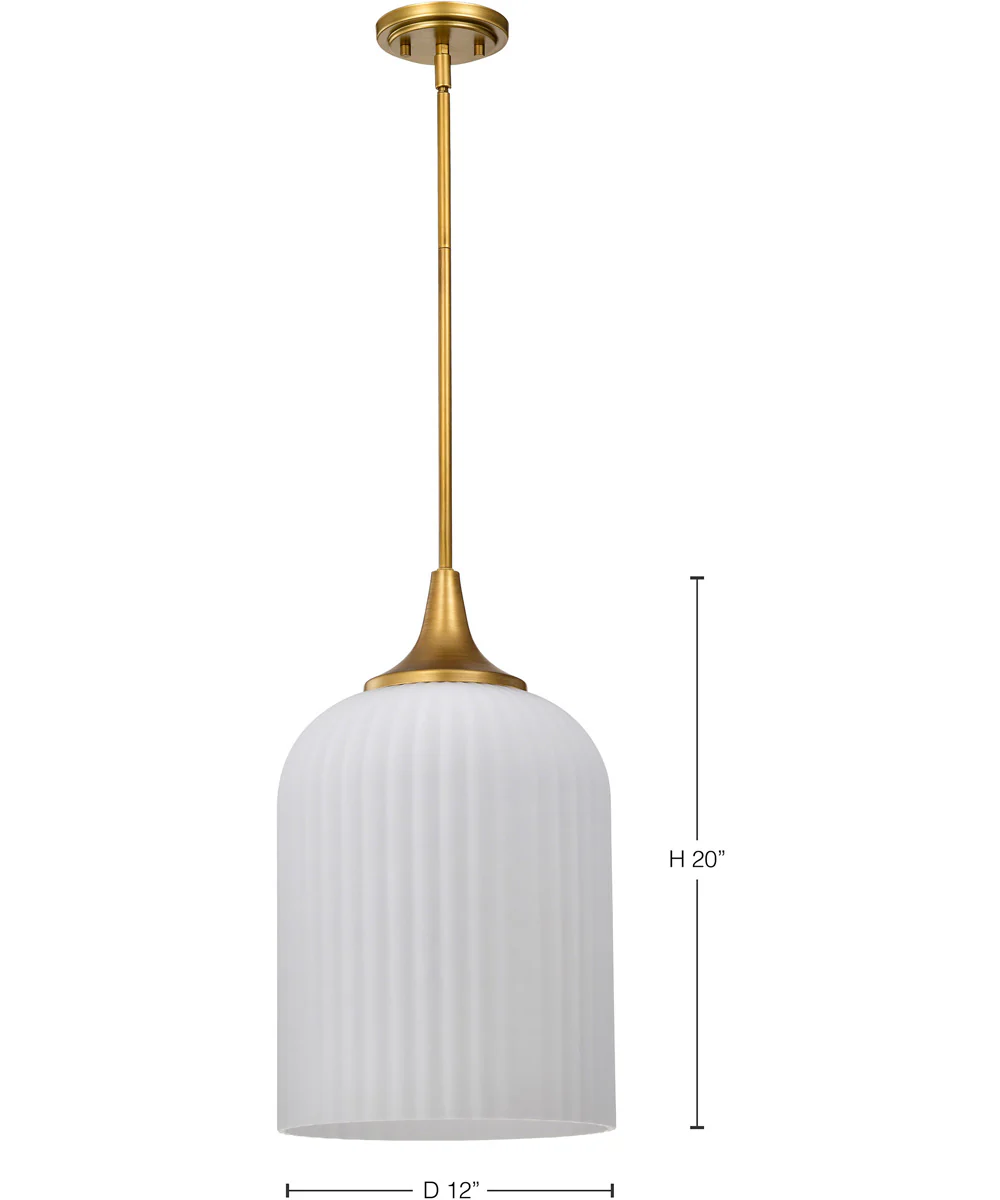 Solara 1-Light Pendant Natural Brass - Image 12
