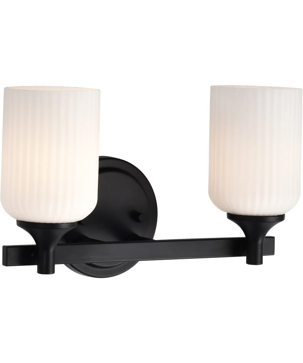 Solara 2-Light Vanity & Wall Matte Black - Image 6