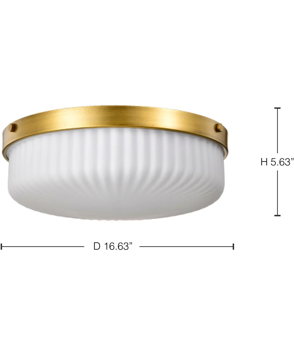 Solara 3-Light Close-to-Ceiling Natural Brass - Image 12