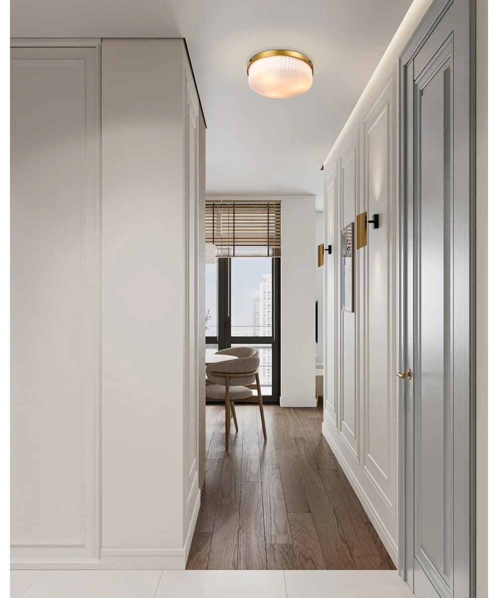 Solara 3-Light Close-to-Ceiling Natural Brass - Image 2