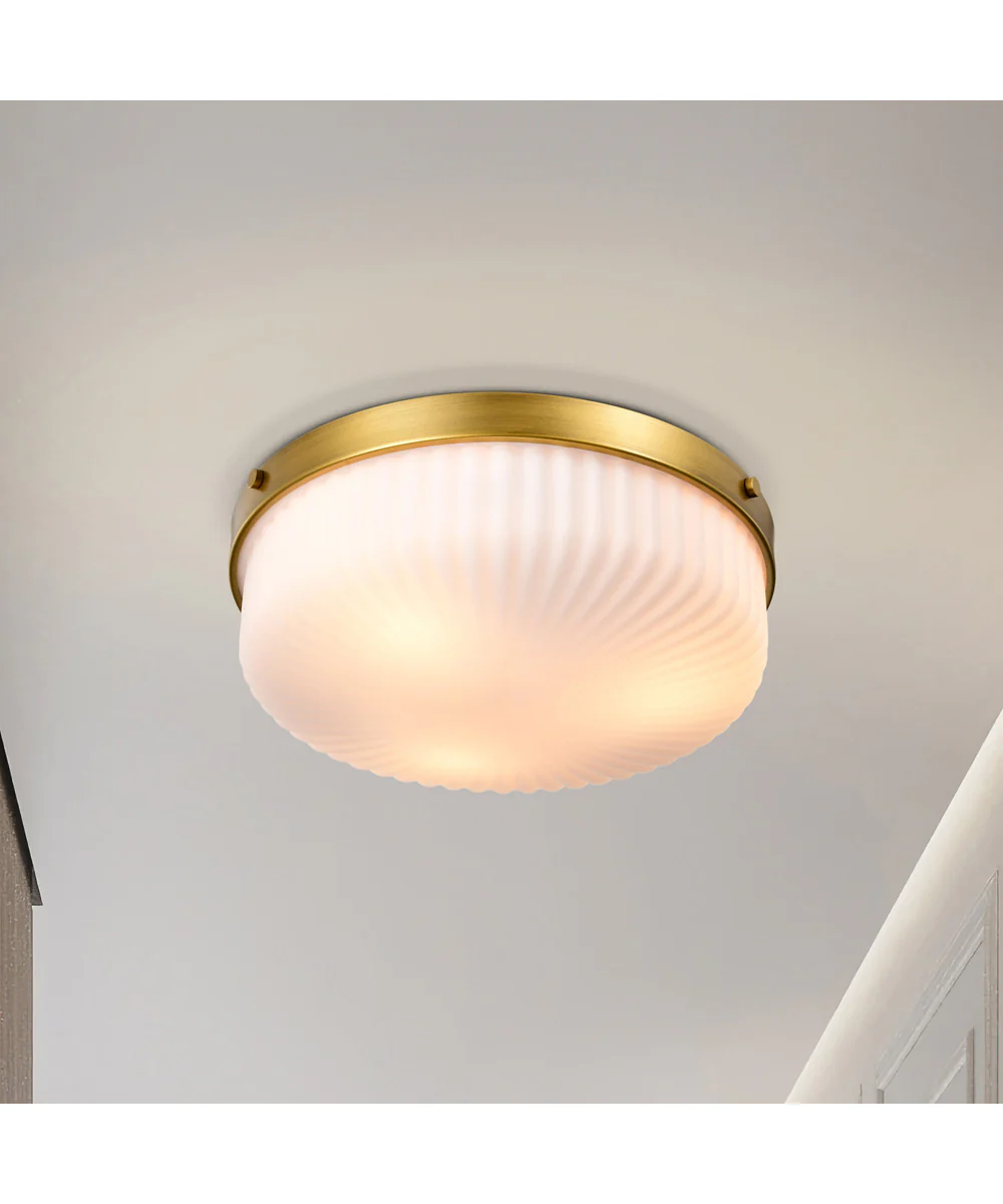 Solara 3-Light Close-to-Ceiling Natural Brass - Image 3