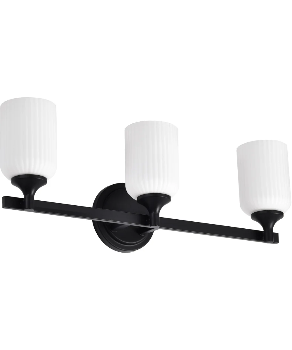 Solara 3-Light Vanity & Wall Matte Black - Image 3