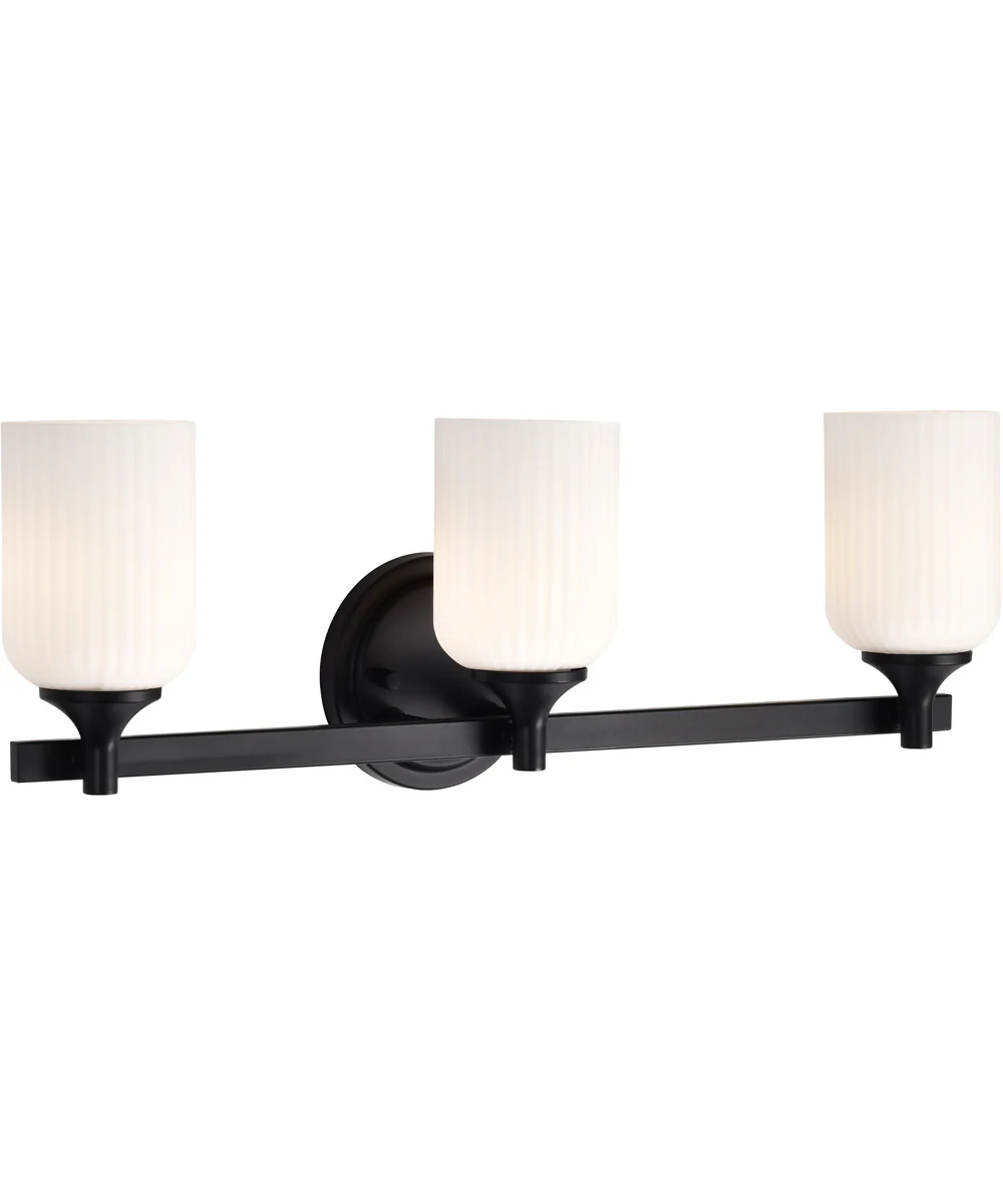 Solara 3-Light Vanity & Wall Matte Black - Image 6