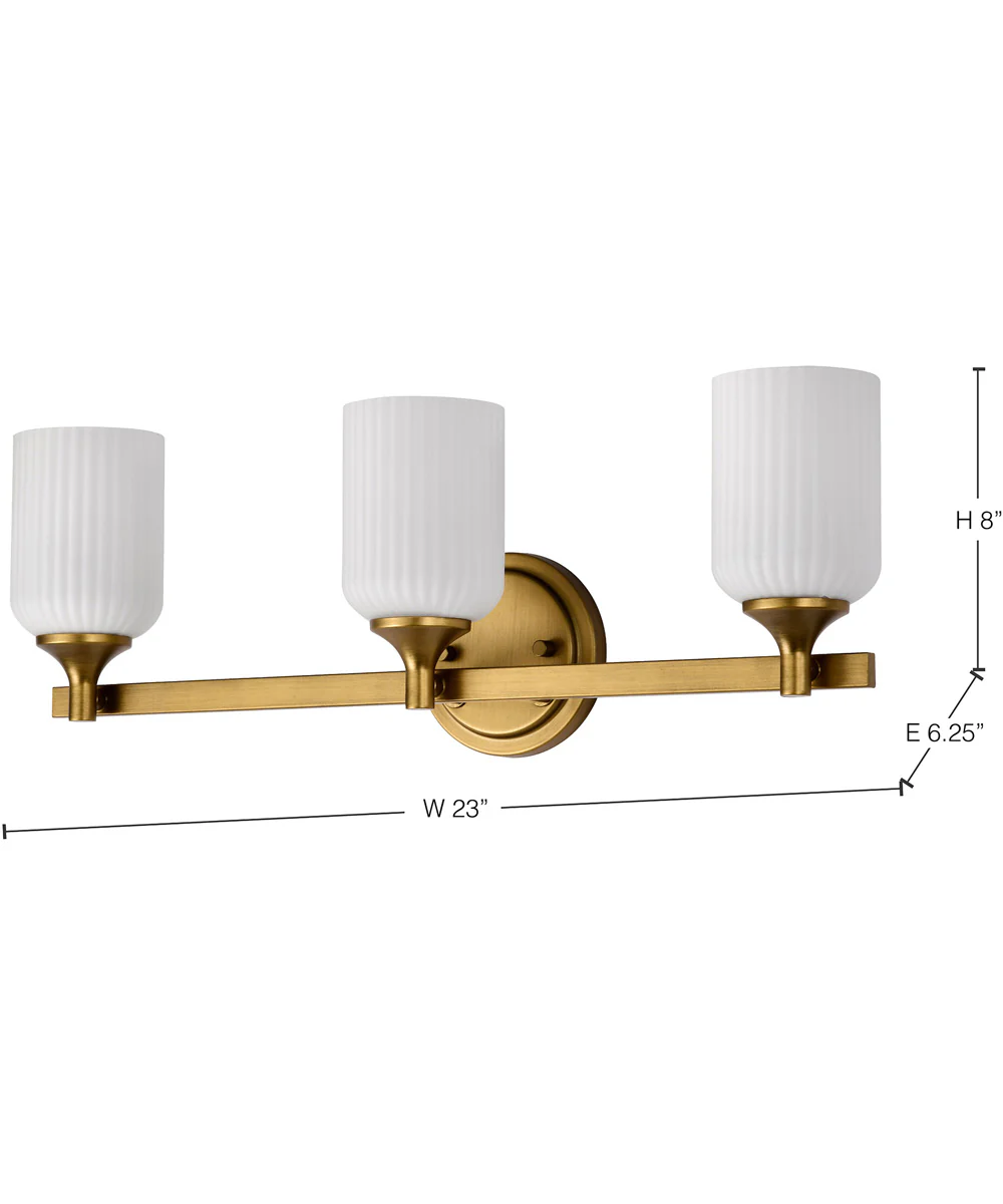Solara 3-Light Vanity & Wall Natural Brass - Image 13