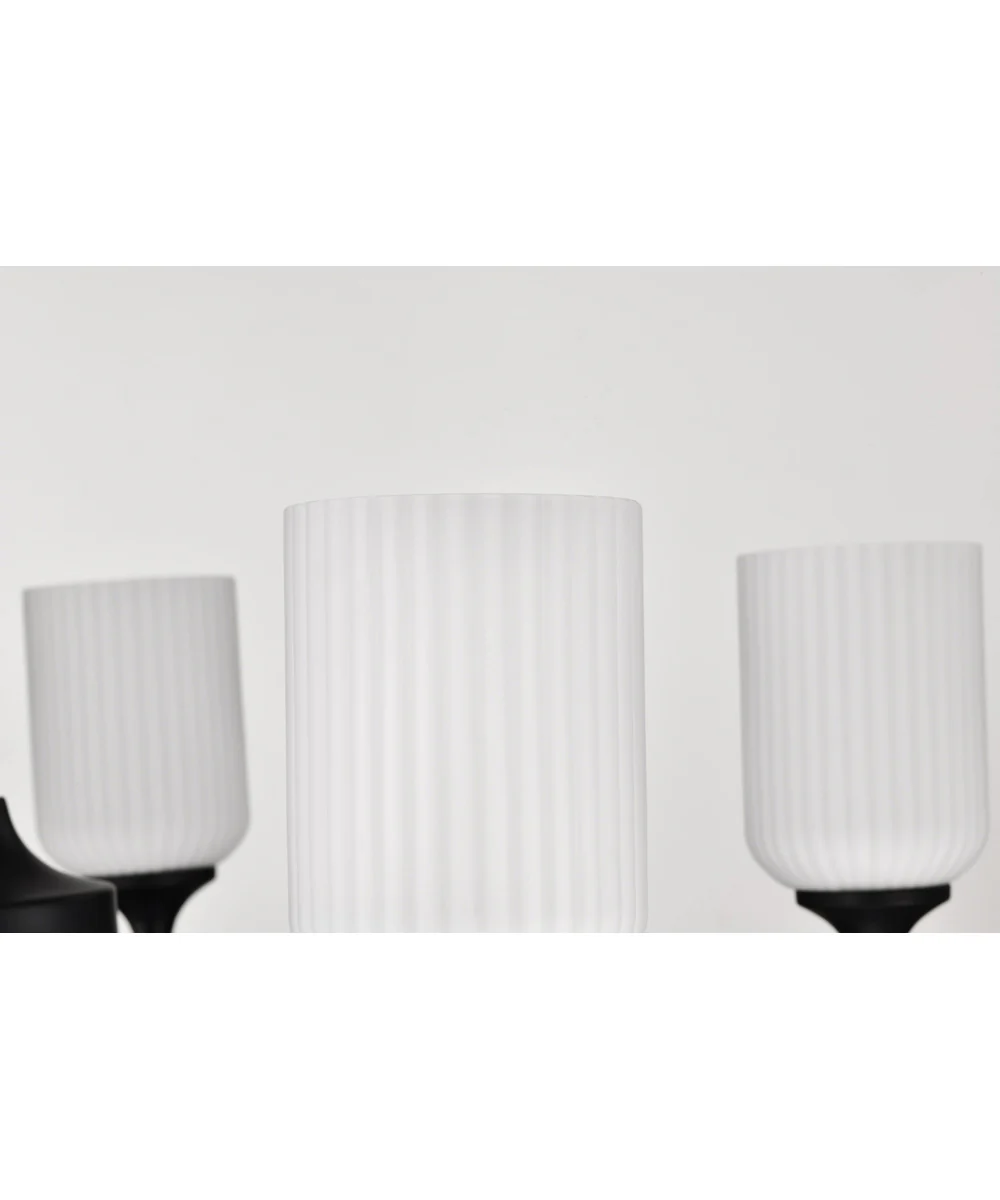 Solara 5-Light Chandelier Matte Black - Image 10