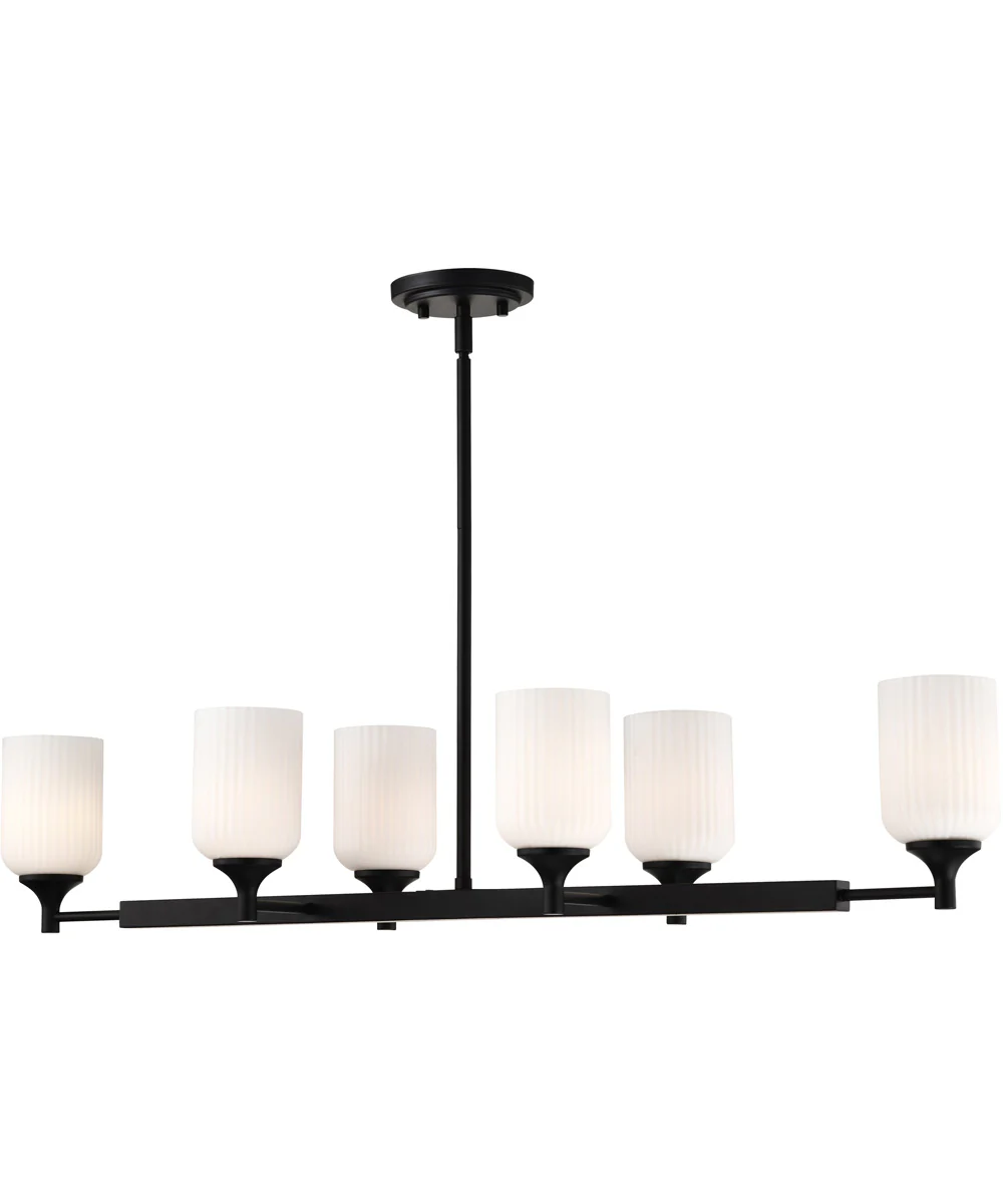 Solara 6-Light Pendant Matte Black - Image 6