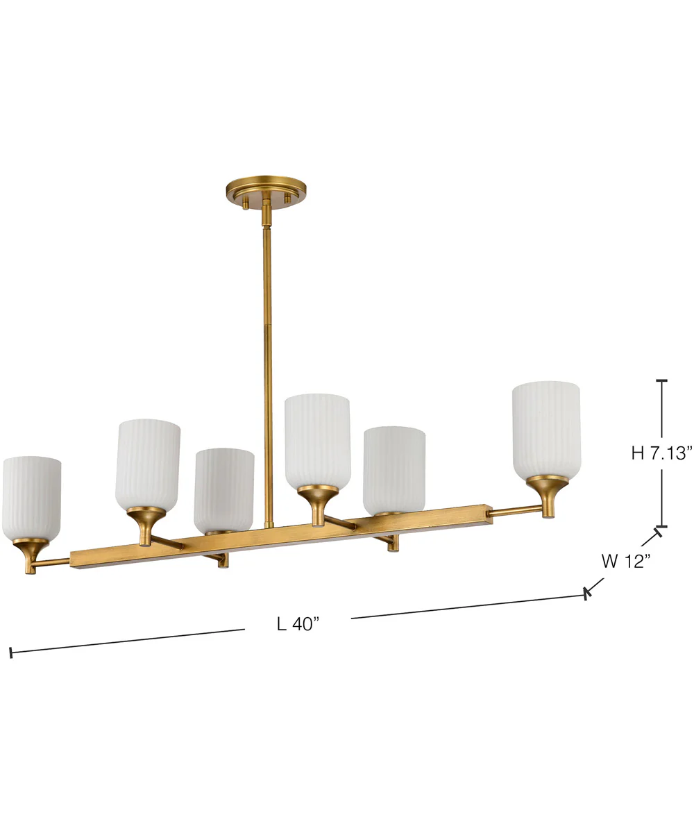 Solara 6-Light Pendant Natural Brass - Image 10