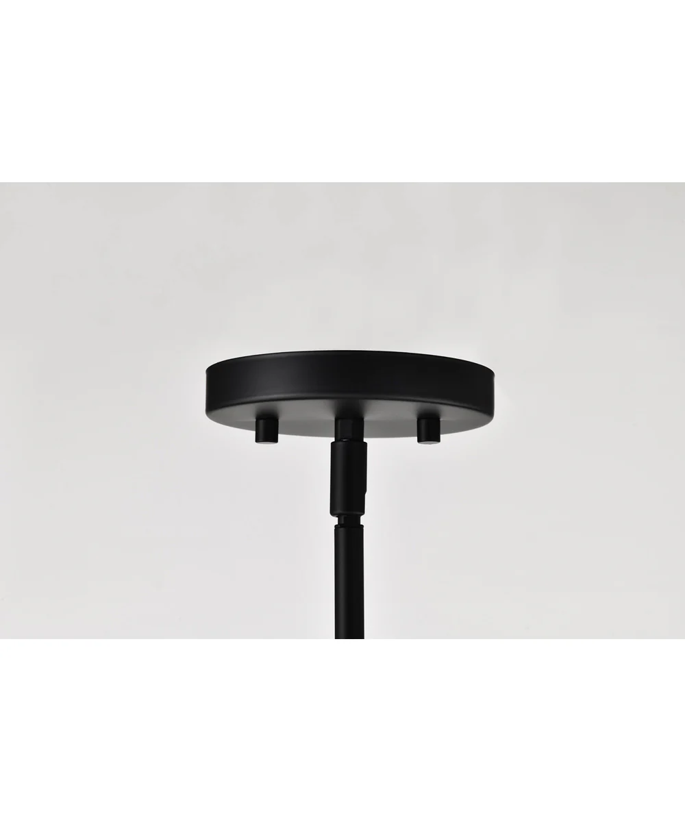 Solara 7-Light Chandelier Matte Black - Image 10