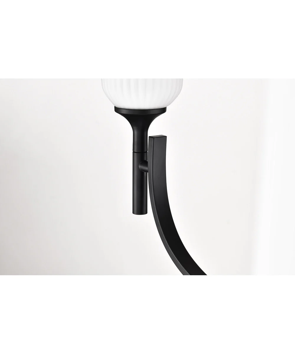 Solara 7-Light Chandelier Matte Black - Image 11