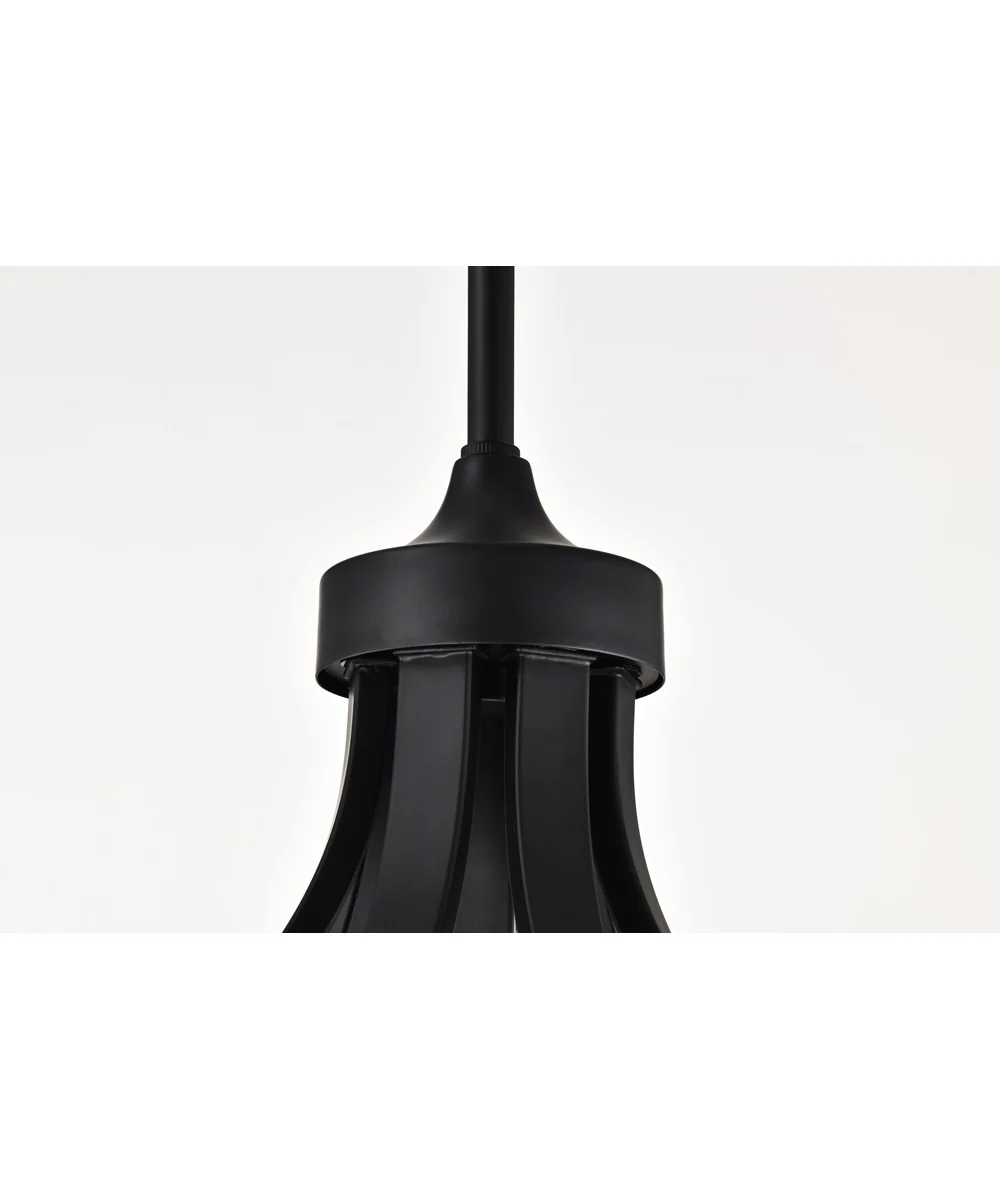 Solara 7-Light Chandelier Matte Black - Image 9